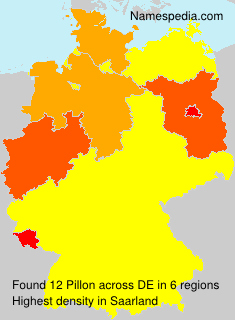 Surname Pillon in Germany Surname Pillon in Germany