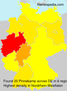 Surname Pinnekamp in Germany Surname Pinnekamp in Germany