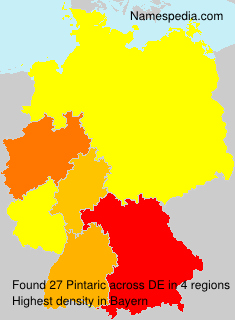 Surname Pintaric in Germany Surname Pintaric in Germany