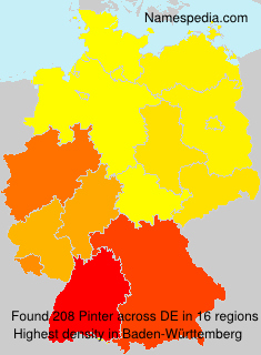 Surname Pinter in Germany Surname Pinter in Germany