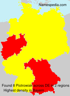 Surname Piotrowiak in Germany Surname Piotrowiak in Germany