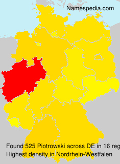 Surname Piotrowski in Germany Surname Piotrowski in Germany