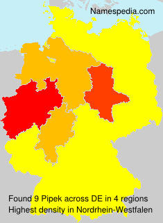 Surname Pipek in Germany Surname Pipek in Germany
