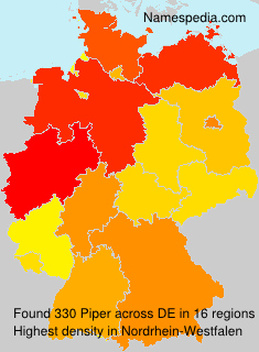 Surname Piper in Germany Surname Piper in Germany
