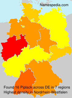 Surname Piplack in Germany Surname Piplack in Germany
