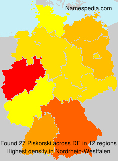Surname Piskorski in Germany Surname Piskorski in Germany