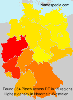 Surname Pitsch in Germany Surname Pitsch in Germany