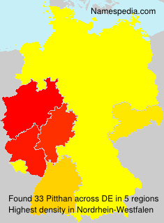 Surname Pitthan in Germany Surname Pitthan in Germany