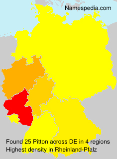 Surname Pitton in Germany Surname Pitton in Germany