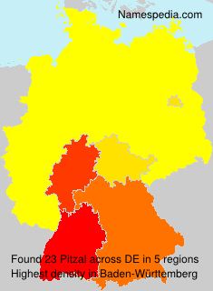 Surname Pitzal in Germany Surname Pitzal in Germany