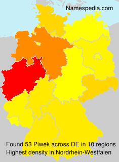 Surname Piwek in Germany Surname Piwek in Germany