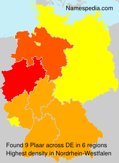 Surname Plaar in Germany Surname Plaar in Germany