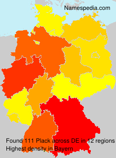 Surname Plack in Germany Surname Plack in Germany