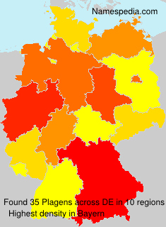 Surname Plagens in Germany Surname Plagens in Germany