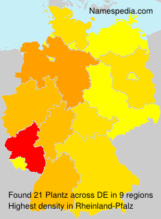 Surname Plantz in Germany Surname Plantz in Germany