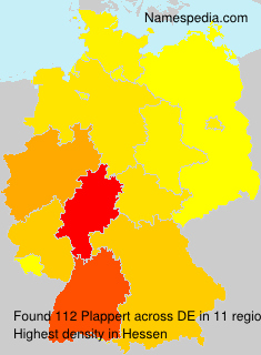 Surname Plappert in Germany Surname Plappert in Germany