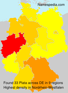 Surname Plata in Germany Surname Plata in Germany