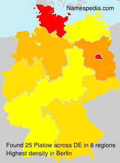 Surname Platow in Germany Surname Platow in Germany