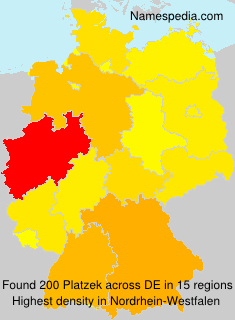 Surname Platzek in Germany Surname Platzek in Germany