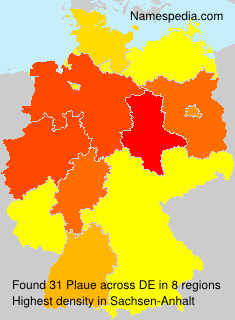 Surname Plaue in Germany Surname Plaue in Germany