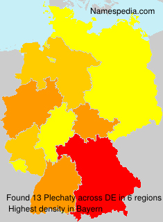 Surname Plechaty in Germany Surname Plechaty in Germany