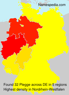 Surname Plegge in Germany Surname Plegge in Germany