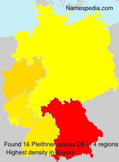 Surname Pleithner in Germany Surname Pleithner in Germany