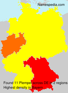 Surname Plempel in Germany Surname Plempel in Germany