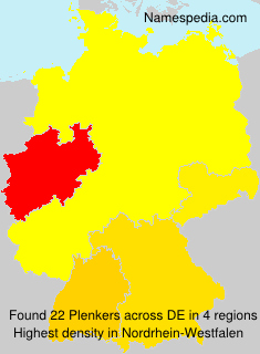 Surname Plenkers in Germany Surname Plenkers in Germany