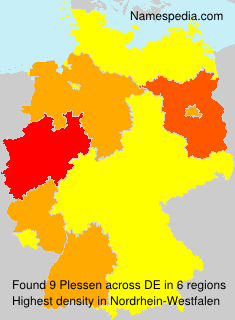 Surname Plessen in Germany Surname Plessen in Germany