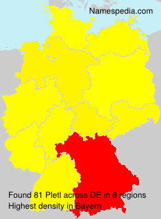 Surname Pletl in Germany Surname Pletl in Germany