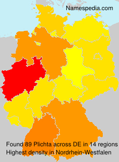 Surname Plichta in Germany Surname Plichta in Germany