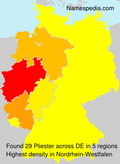 Surname Pliester in Germany Surname Pliester in Germany