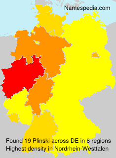 Surname Plinski in Germany Surname Plinski in Germany