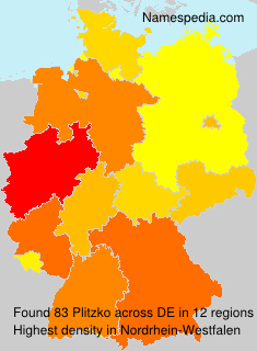 Surname Plitzko in Germany Surname Plitzko in Germany
