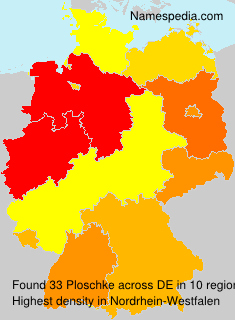 Surname Ploschke in Germany Surname Ploschke in Germany