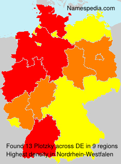 Surname Plotzky in Germany Surname Plotzky in Germany