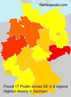 Surname Pluder in Germany Surname Pluder in Germany