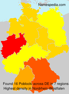 Surname Poblocki in Germany Surname Poblocki in Germany
