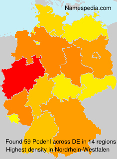 Surname Podehl in Germany Surname Podehl in Germany