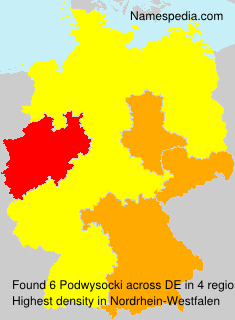 Surname Podwysocki in Germany Surname Podwysocki in Germany