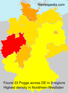 Surname Pogge in Germany Surname Pogge in Germany
