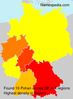 Surname Pohan in Germany Surname Pohan in Germany