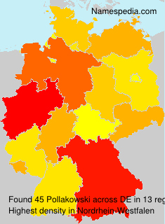 Surname Pollakowski in Germany Surname Pollakowski in Germany