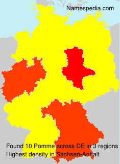 Surname Pomme in Germany Surname Pomme in Germany