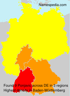 Surname Ponjavic in Germany Surname Ponjavic in Germany