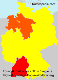 Surname Ponti in Germany Surname Ponti in Germany