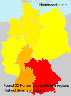 Surname Ponzer in Germany Surname Ponzer in Germany