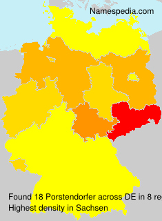 Surname Porstendorfer in Germany Surname Porstendorfer in Germany