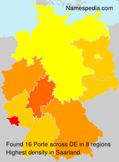 Surname Porte in Germany Surname Porte in Germany